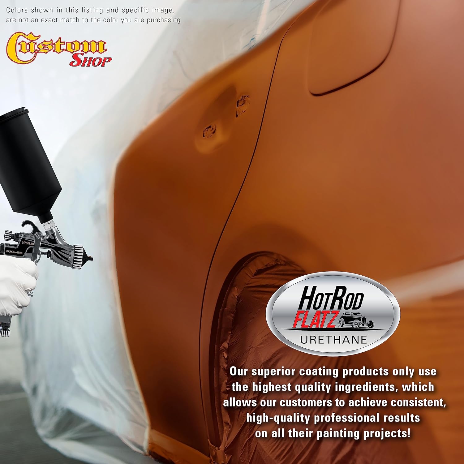 Custo Sho Infern Orang Pear Metalli Ho Ro Flat Fla Matt Sati Urethan Aut Pain Complet Gallo Pain Ki Professiona Lo Shee Automotive Ca Truc Coating 4: Mi Ratio