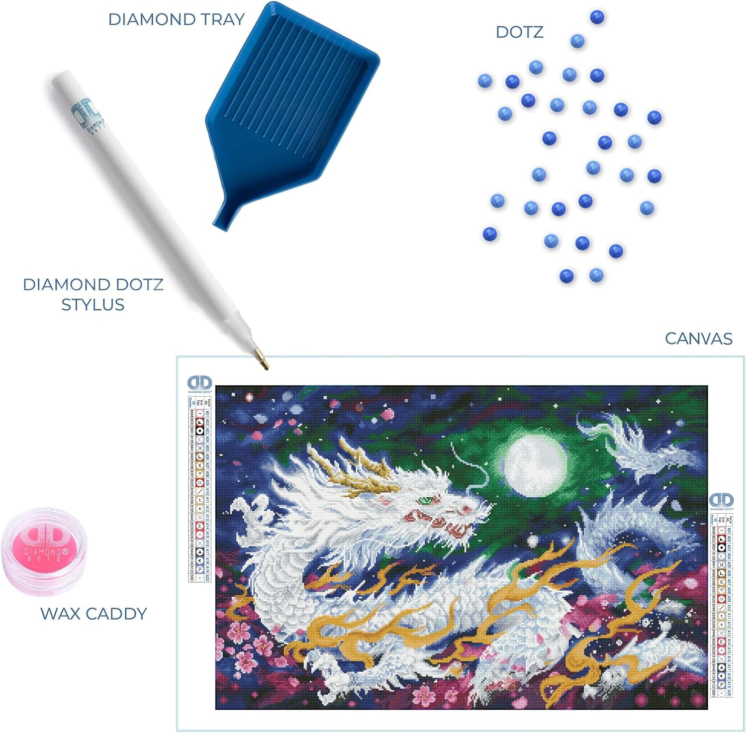 DIAMON DOT Drago Flam Mythica Diamon Paintin Kit fo Adult Diamon Ar Kit Relaxin Creativ Craf Ki wit Dot Gem 35inchx23inch