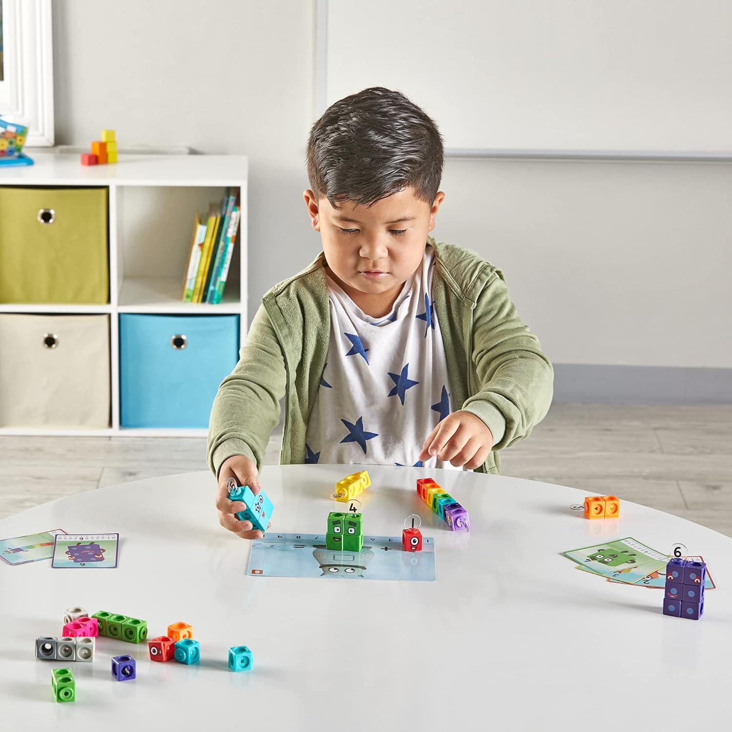 hand2min MathLin Cube Numberblock 1-1 Activit Set 3 Preschoo Learnin Activities Countin Blocks Linkin Cubes Educationa Toy fo Kids Numbe Games Mat Manipulative Kindergarten