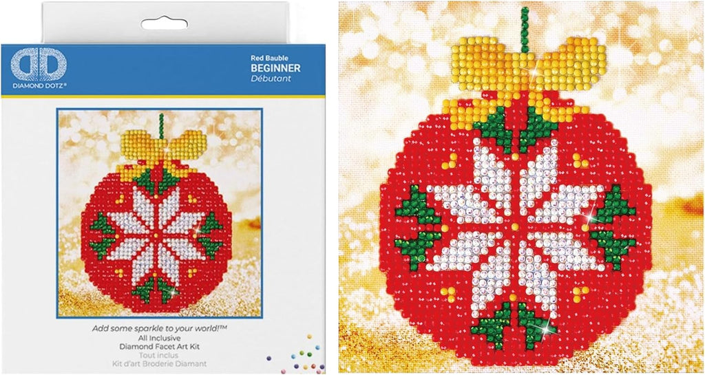 DIAMON DOT Re Baubl Ornamen Diamon Paintin Kit fo Adult Diamon Ar Kit Relaxin Creativ Craf Ki wit Dot Gem 5.3inchx5.3inch