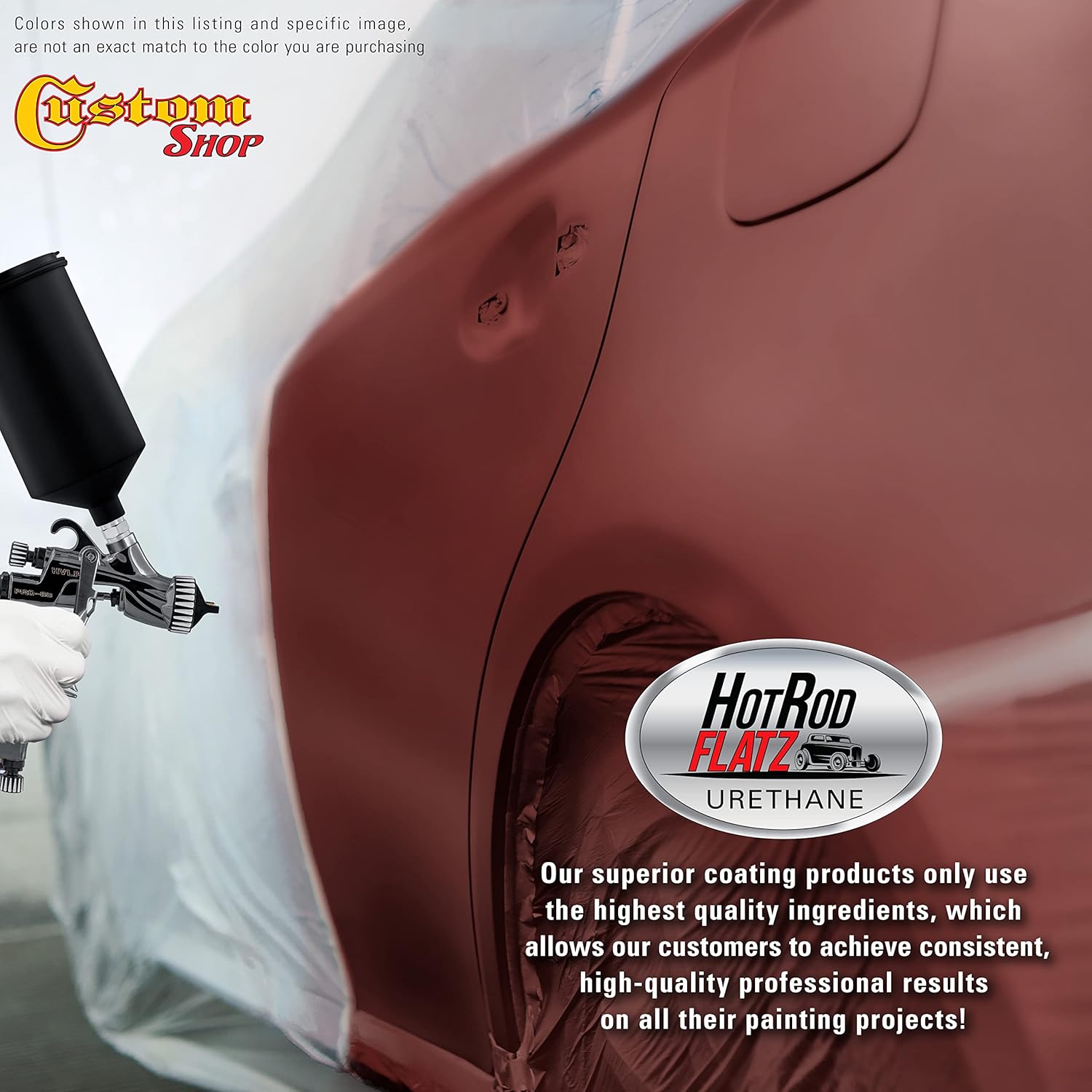 Custo Sho Cand Appl Re Metalli Ho Ro Flat Fla Matt Sati Urethan Aut Pain Complet Gallo Pain Ki Professiona Lo Shee Automotive Ca Truc Coating 4: Mi Ratio