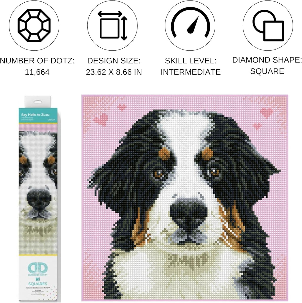DIAMON DOT Sa Hell t Zuz Do Diamon Paintin Kit fo Adult Diamon Ar Kit Relaxin Creativ Craf Ki wit Dot Gem 11.4inchx11.4inch