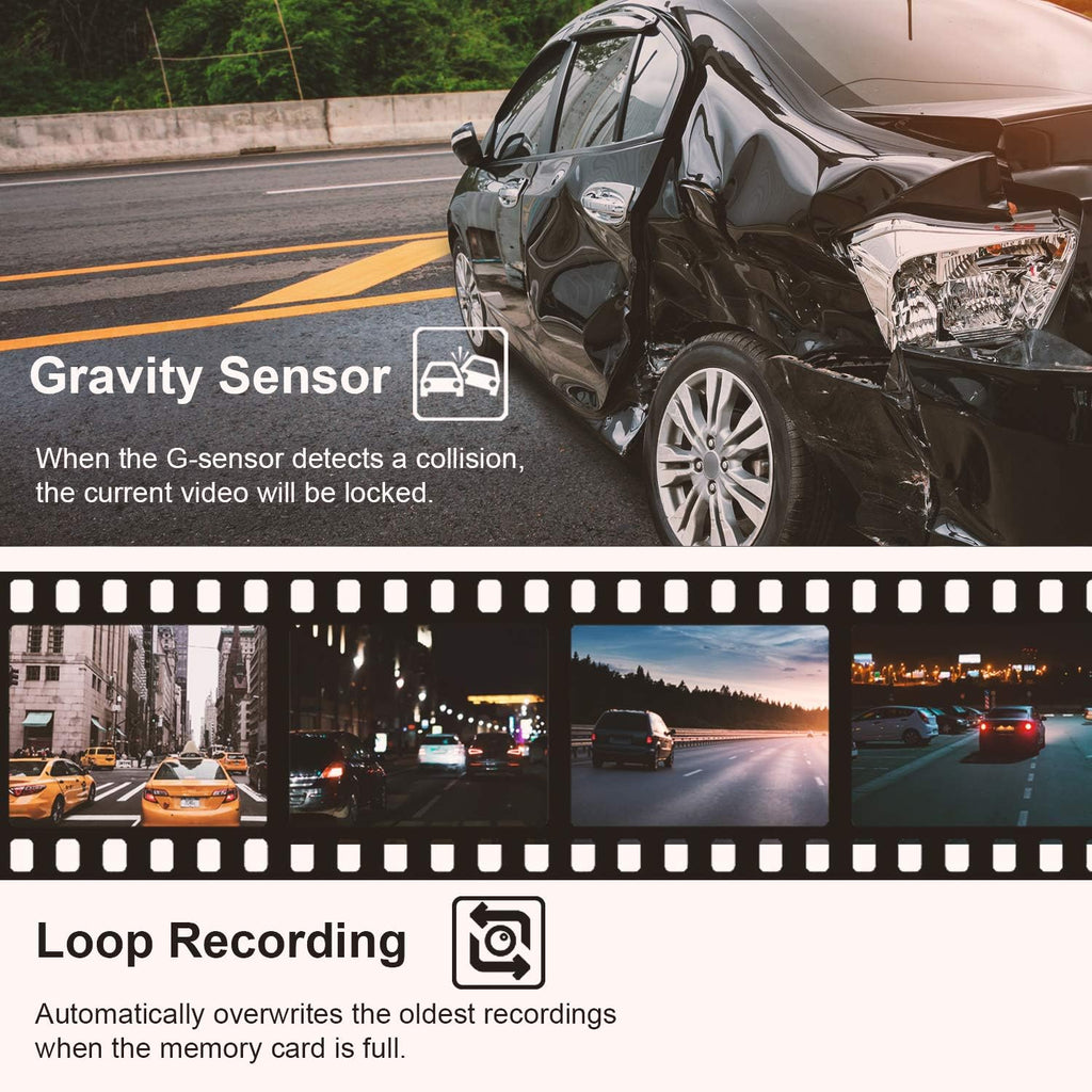 Rexin V Basi Das Ca 1080 FH DV Ca Drivin Recorder 2.4inc LC Scree 170¡ãWid Angle G-Sensor WDR Parkin Monitor Loo Recording