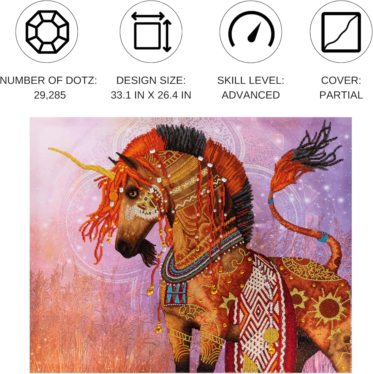 DIAMON DOT Serets Diamon Paintin Kit fo Adult Diamon Ar Kit Relaxin Creativ Craf Ki wit Dot Gem 33x26