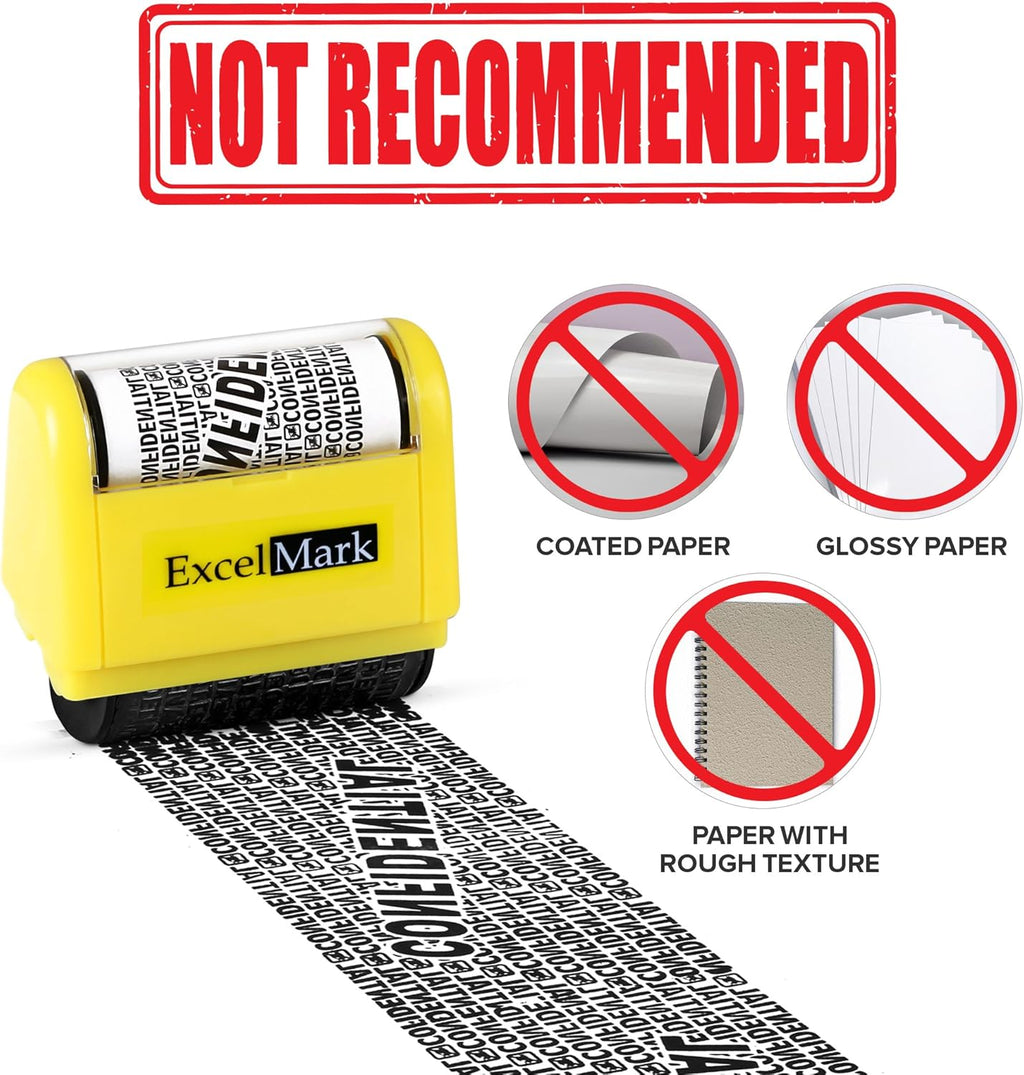 ExcelMark Rolling Identity Theft Stamp (Large)