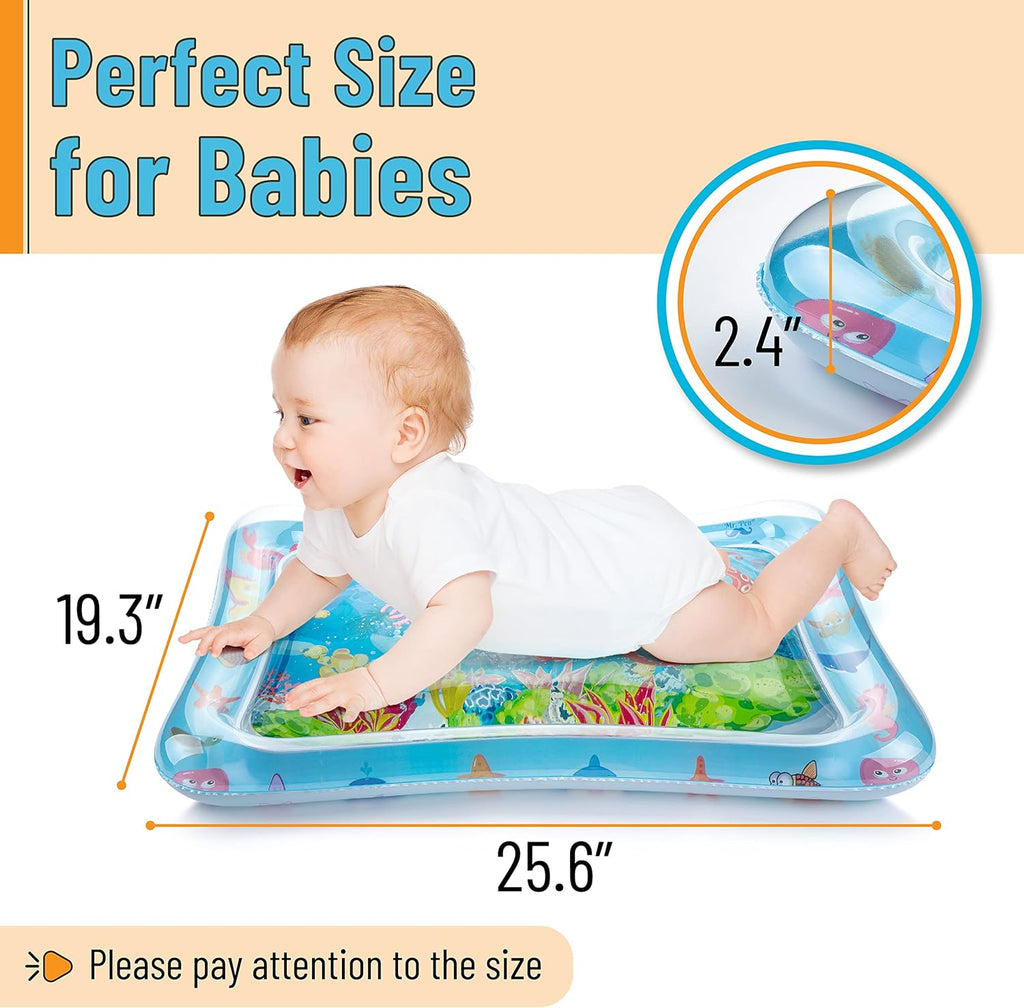 Inflatabl Tumm Tim Wate Mat Wate Ma fo Babies Infan Wate Mats Bab Wate Pad Wate Tumm Tim Mat