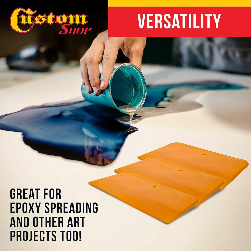 Custo Sho 4 5 Inc Plasti Bod Fille Spreade Tool fo Automotiv Bod Fillers Putties Glazes Epox Resin Caulk Glue Plasti Spreade Too Variet Pack
