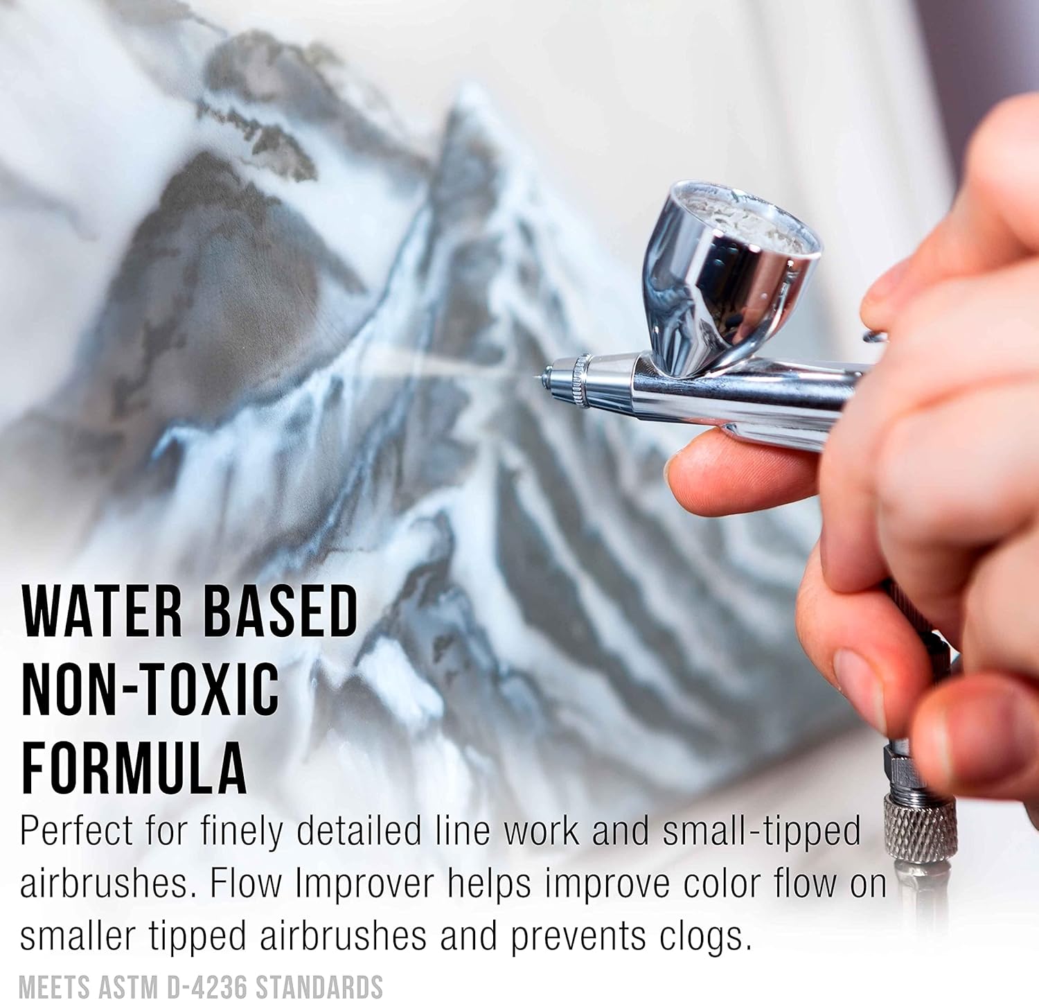U.S Ar Suppl Airbrus Flo Improver 8-Ounc Bottl Additiv t ImpAcryli Pain Flow Reduc Clogs Pain Wetting Dr Needl Tips Sprayin Performance Thinne Artist Hobbyis Tool