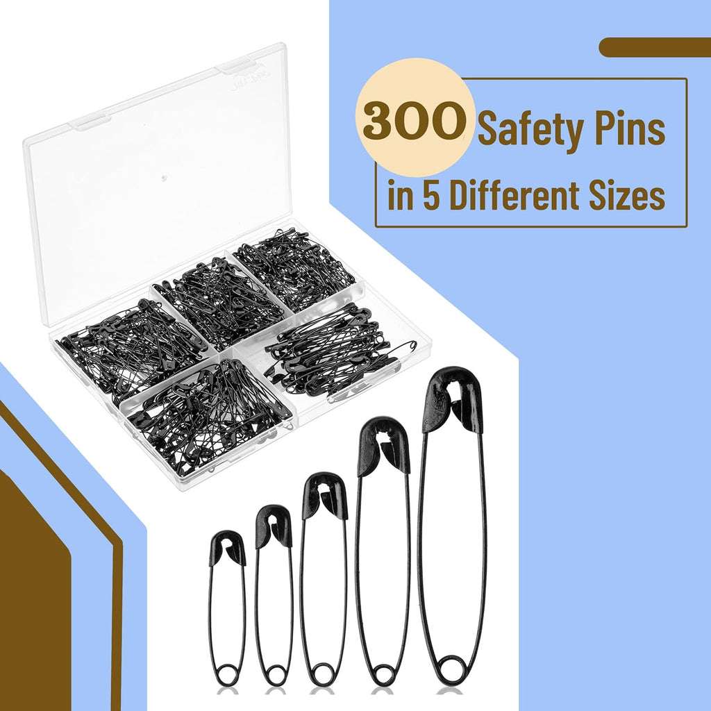 Safet Pin an Ey Needle fo Han Sewing
