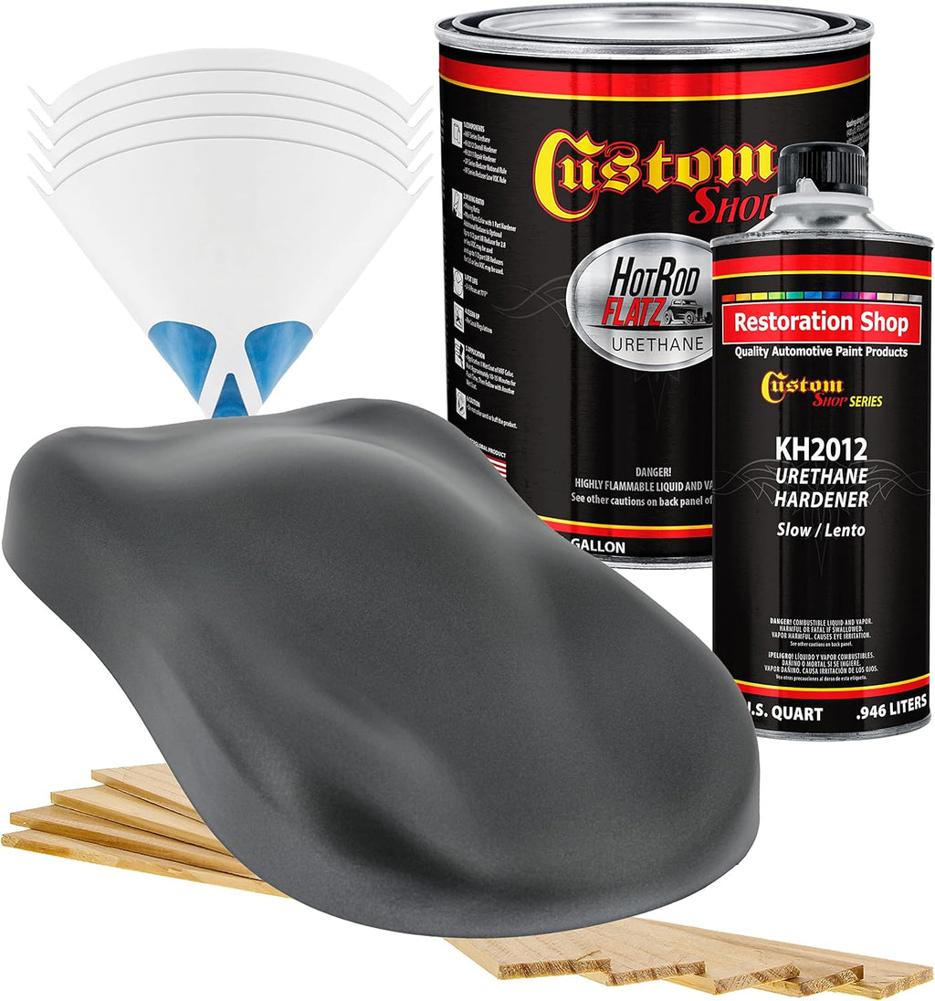 Custo Sho Charcoa Gra Firemis Ho Ro Flat Fla Matt Sati Urethan Aut Pain Complet Gallo Pain Ki Professiona Lo Shee Automotive Ca Truc Coating 4: Mi Ratio