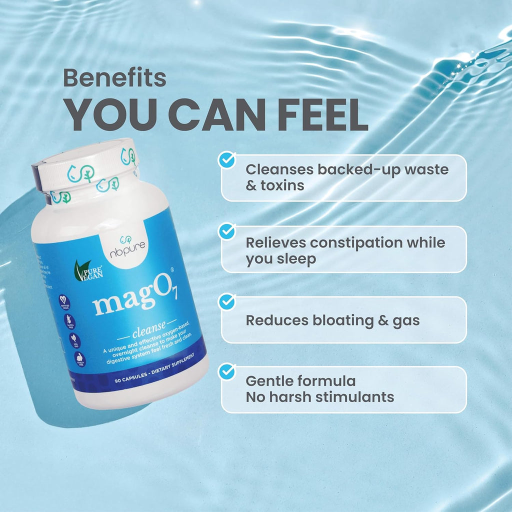 nbpur MagO Natura Colo Cleans Deto Occasiona Constipatio Relief Stoo Softening Bloatin Suppor fo Me Wome Ozonate Magnesiu Oxide 3 Capsules