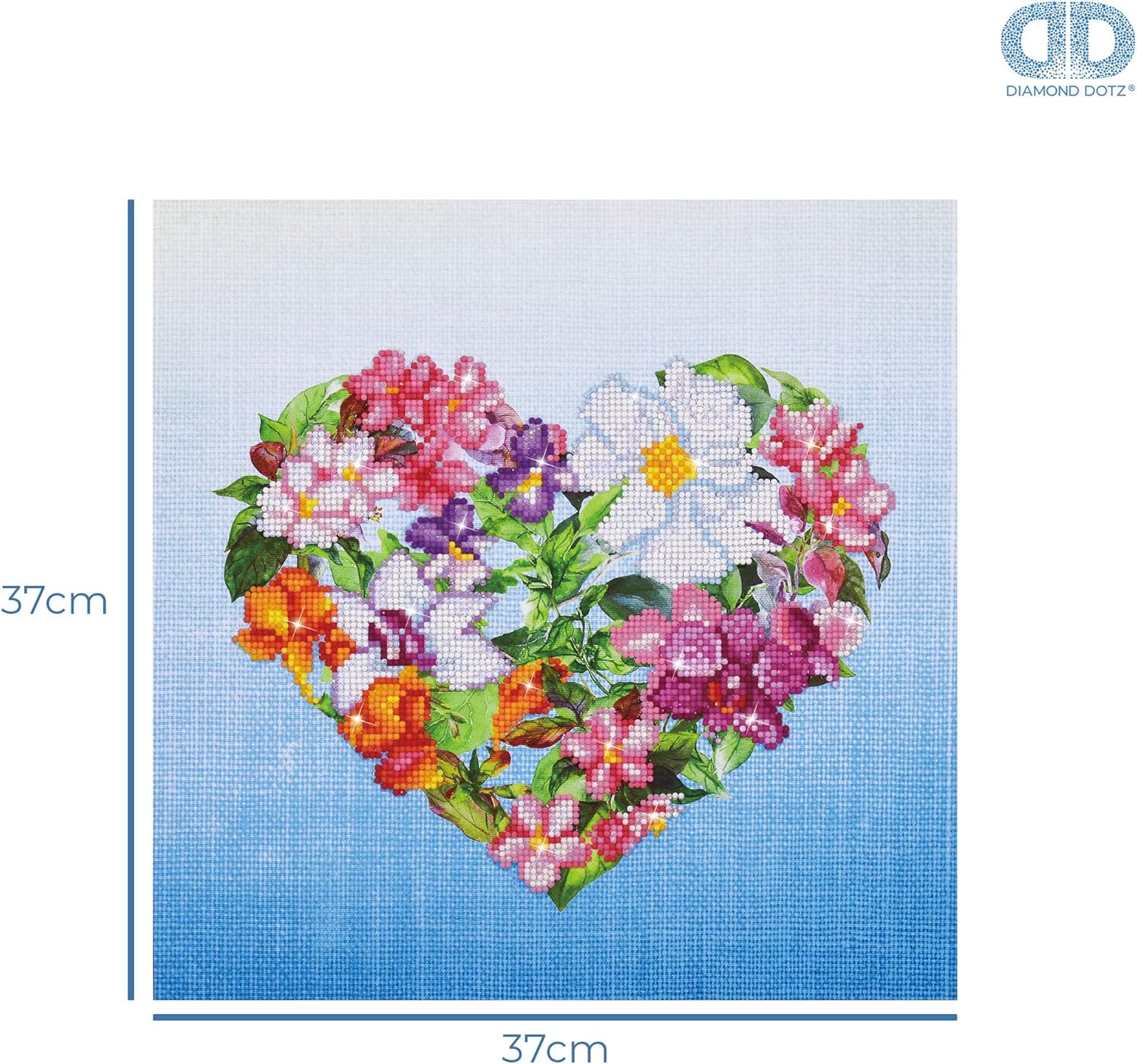 DIAMON DOT Flowe Hear Flora Diamon Paintin Kit fo Adult Diamon Ar Kit Relaxin Creativ Craf Ki wit Dot Gem 15inchx15inch