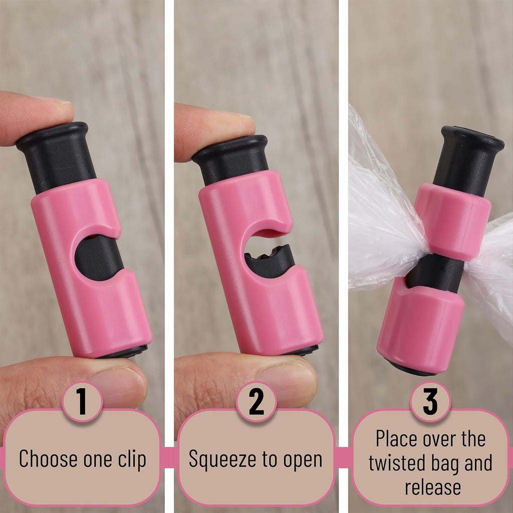 Mr. Pen- Squeeze and Lock Bread Bag Clips, 8 Pack