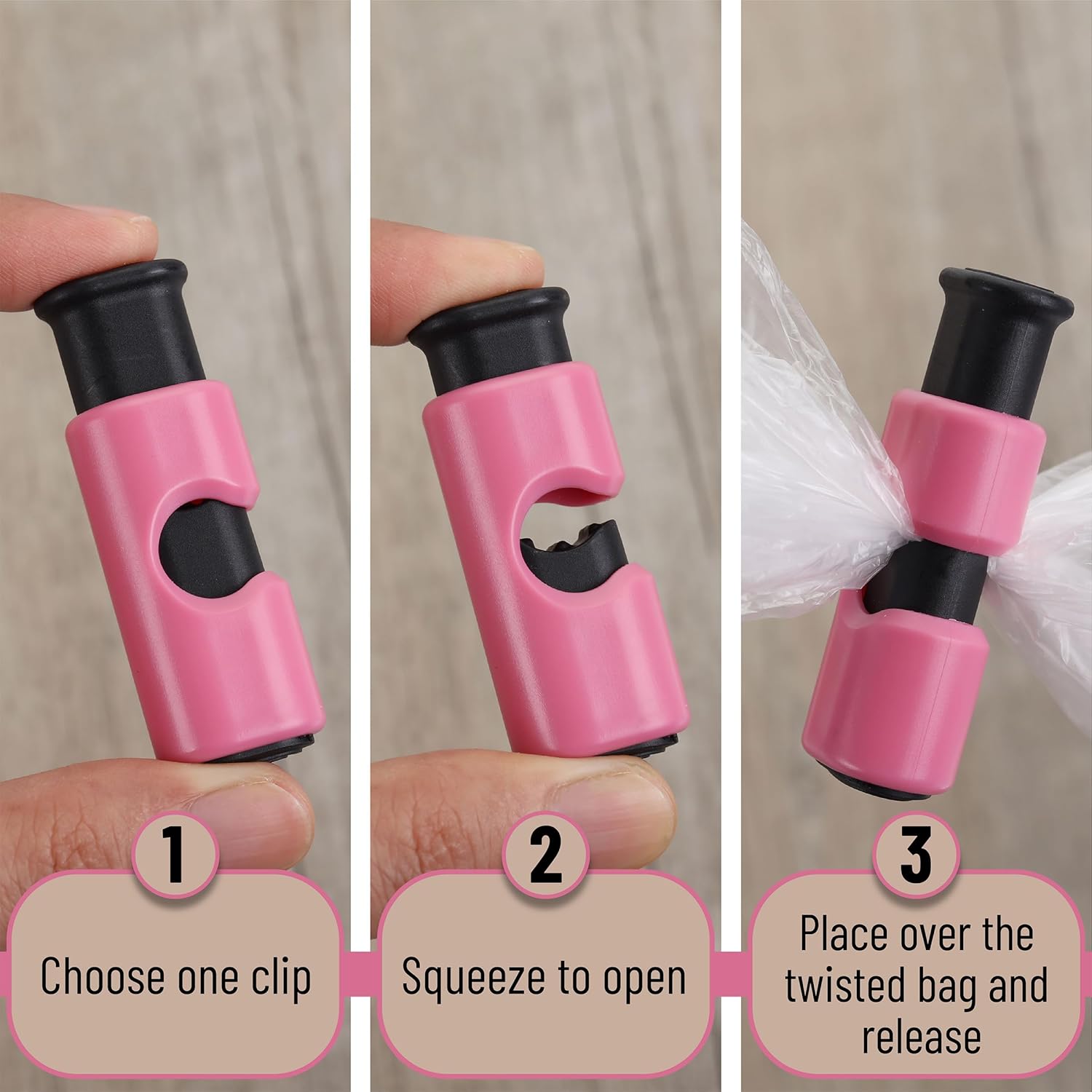 Mr. Pen- Squeeze and Lock Bread Bag Clips, 8 Pack