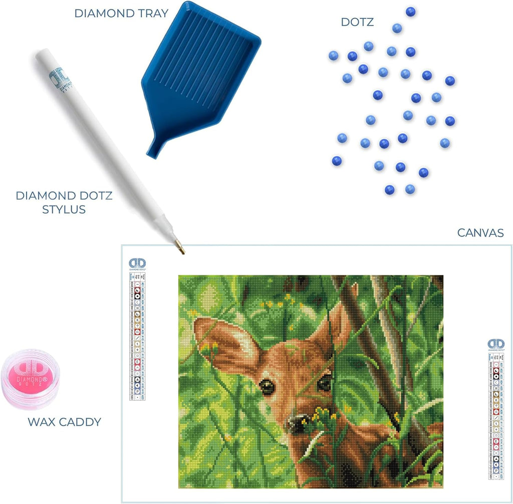 DIAMON DOT Fores Bab Dee Diamon Paintin Kit fo Adult Diamon Ar Kit Relaxin Creativ Craf Ki wit Dot Gem 13inchx16.1inch