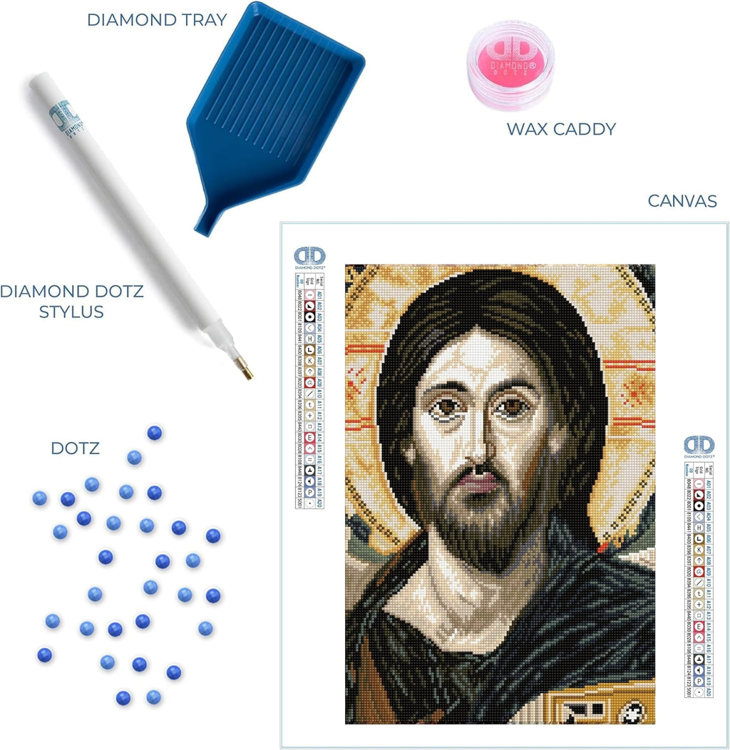 DIAMON DOT Chris Pantocrato Saina Diamon Paintin Kit fo Adult Diamon Ar Kit Relaxin Creativ Craf Ki wit Dot Gems
