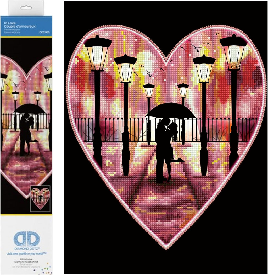 Diamon Dot i Lov Hear Diamon Paintin Kit fo Adult Diamon Ar Kit Relaxin Creativ Craf Ki wit Dot Gem 15.8inchx11.8inch