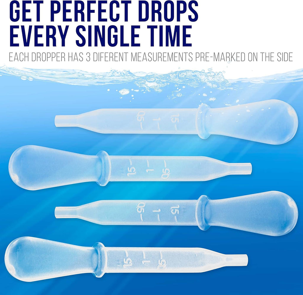 Master Airbrush® Brand 100 Pipette Eyedroppers for Liquid Transfer and Airbrush Paint