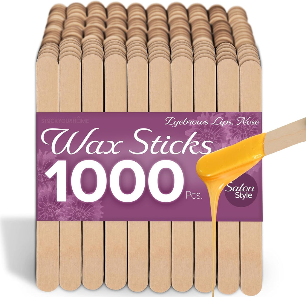 Stoc You Hom (1,00 Pcs Woode Popsicl Stick fo Craft Bul 4.5-Inch Woo Stick Tongu Depressors Food Ic Cream Epox Mixing Wa an Waxing