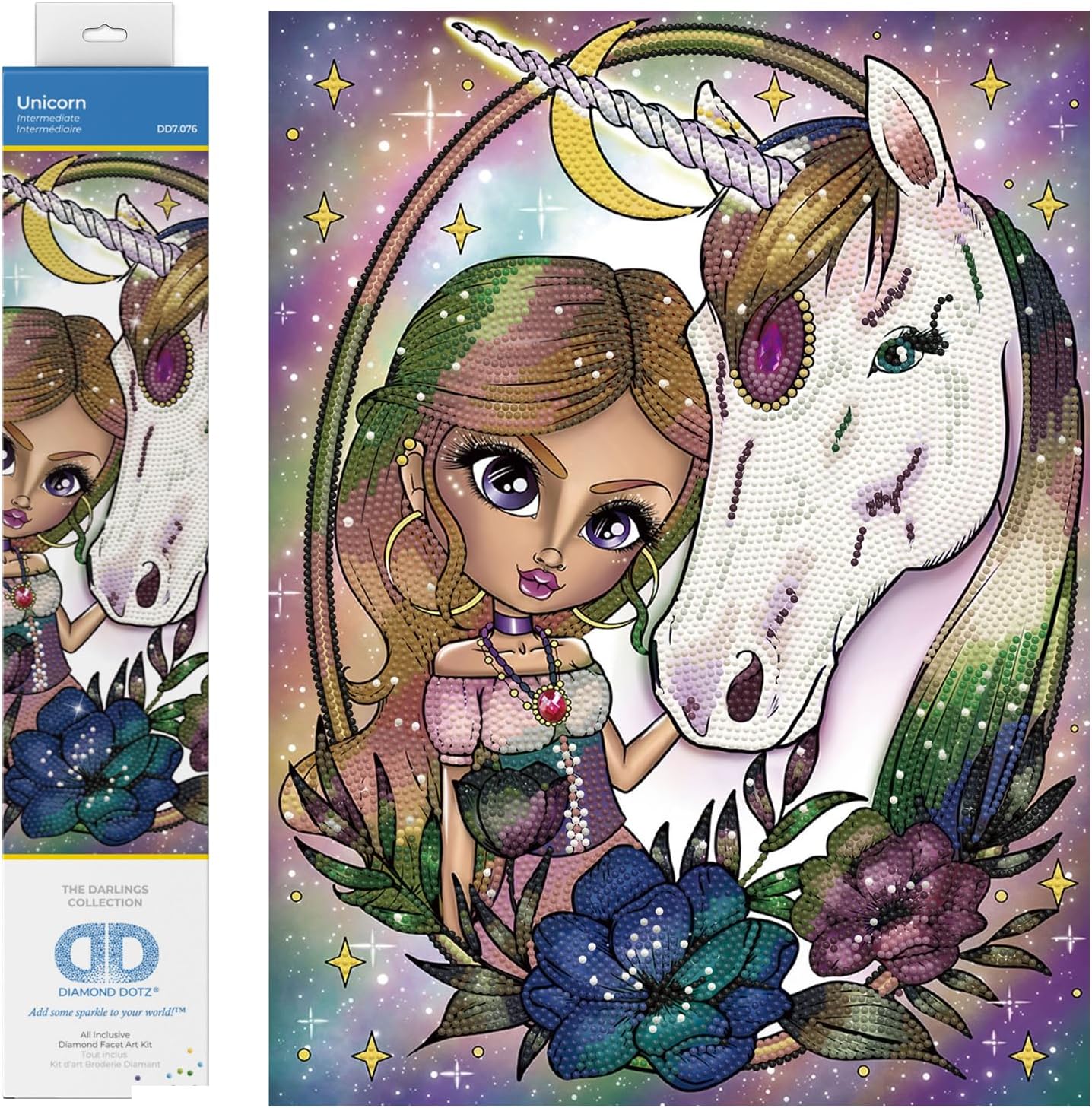 DIAMON DOT Unicor Wome Diamon Paintin Kit fo Adult Diamon Ar Kit Relaxin Creativ Craf Ki wit Dot Gem 15.8inchx11.8inch