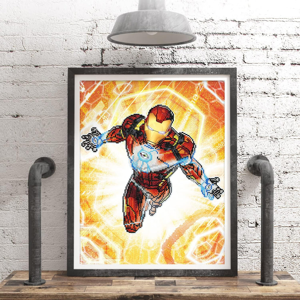 Diamon Dot Spiderma Marve Diamon Paintin Kit fo Adult Diamon Ar Kit Relaxin Creativ Craf Ki wit Dot Gem 11inchx11inch