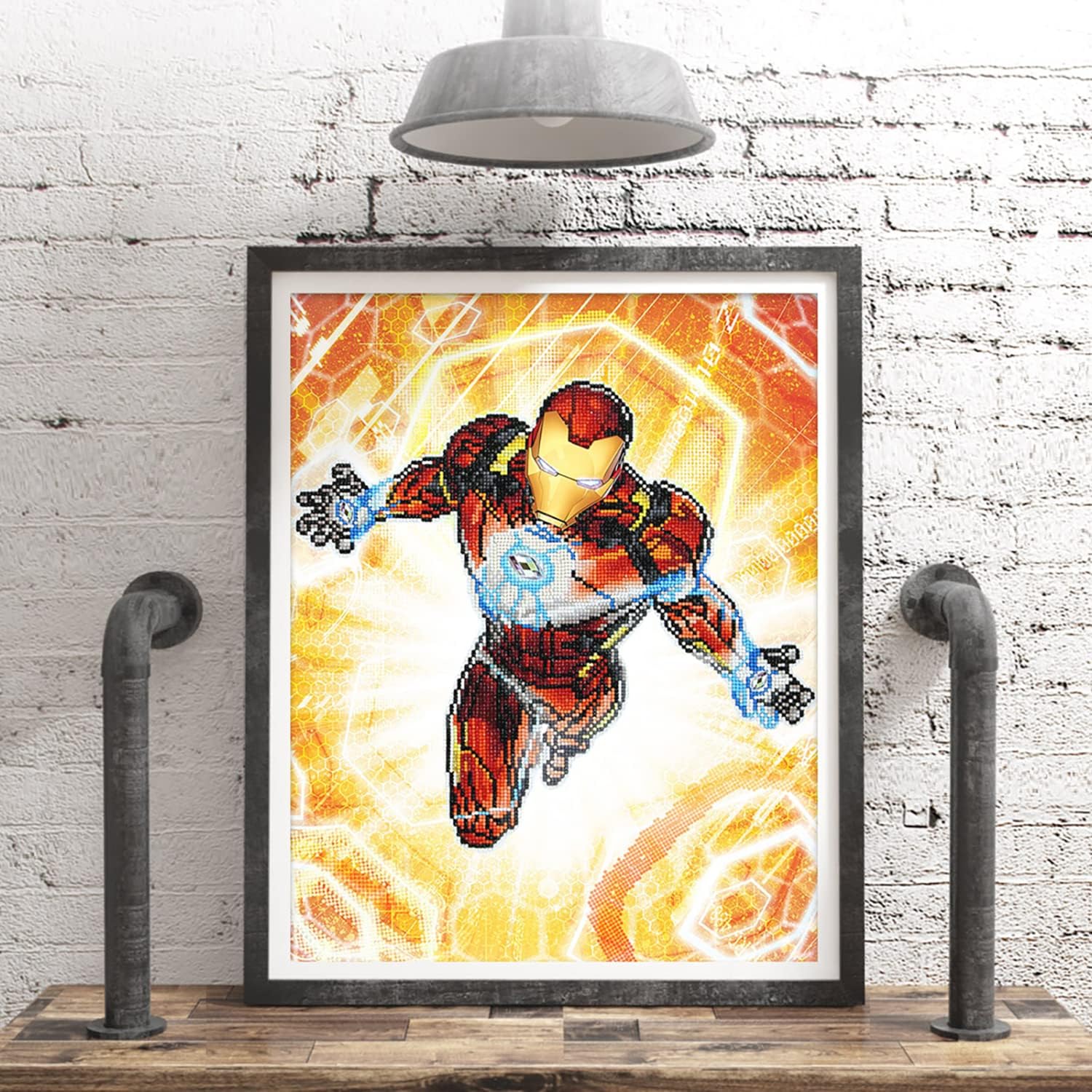 Diamon Dot Spiderma Marve Diamon Paintin Kit fo Adult Diamon Ar Kit Relaxin Creativ Craf Ki wit Dot Gem 11inchx11inch