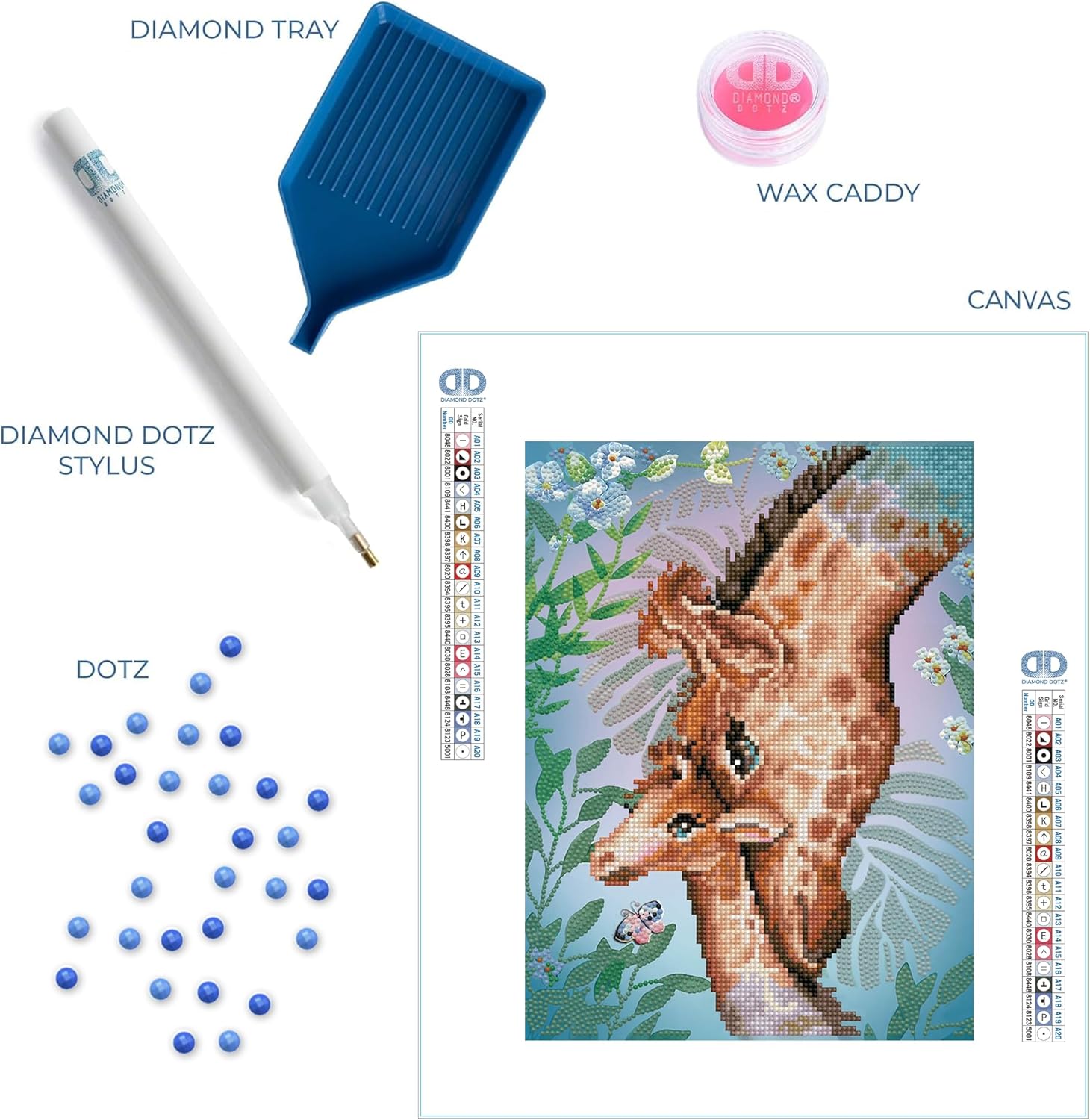 DIAMON DOT Guidin Lov Giraff Diamon Paintin Kit fo Adult Diamon Ar Kit Relaxin Creativ Craf Ki wit Dot Gem Giraff 10.6inchx13.8inch
