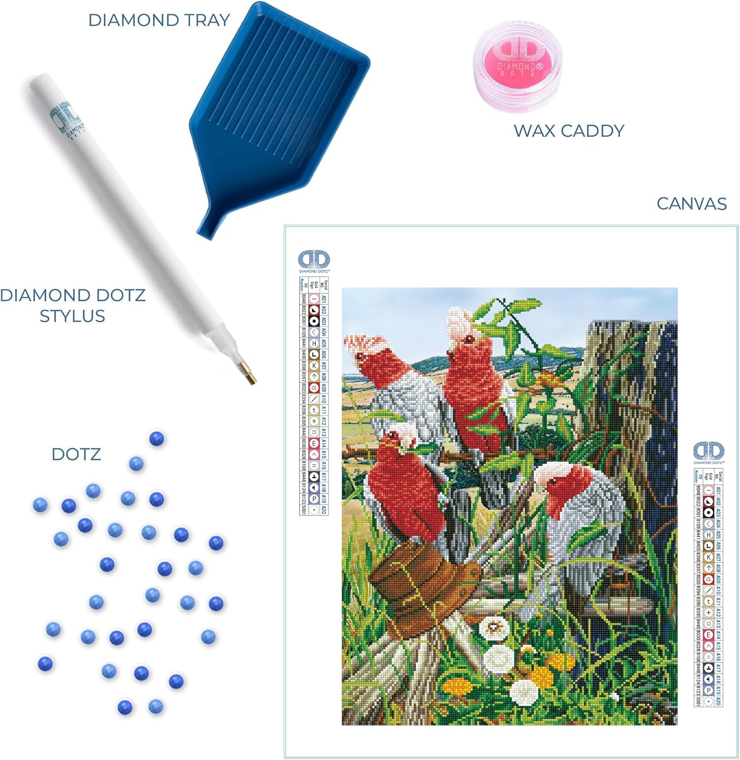 DIAMON DOT Gala Quarte Bir Diamon Paintin Kit fo Adult Diamon Ar Kit Relaxin Creativ Craf Ki wit Dot Gem 22.4inchx18.5inch