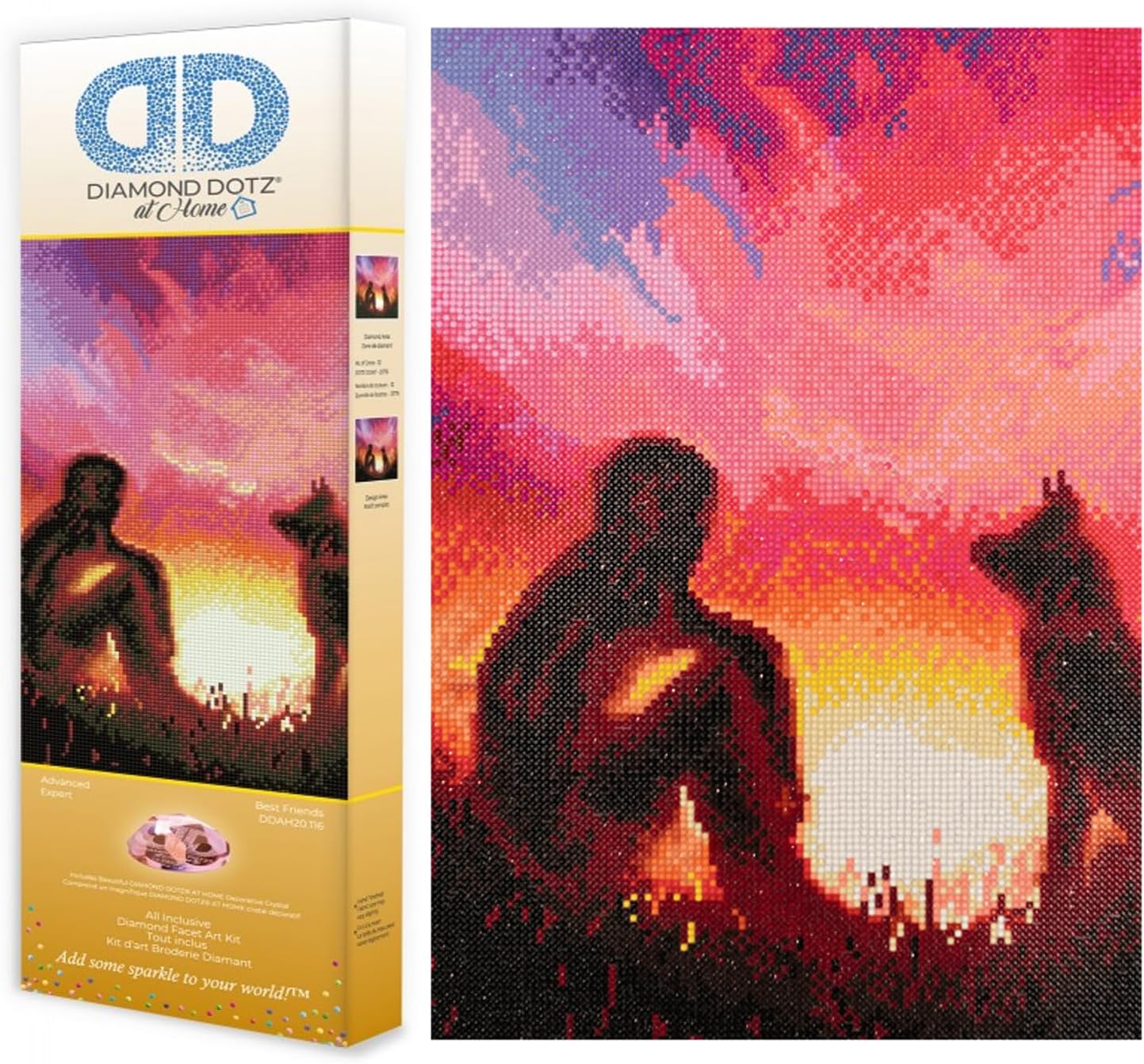 DIAMON DOT a Hom Bes Friend Diamon Paintin Kit fo Adult Diamon Ar Kit Relaxin Creativ Craf Ki wit Dot Gem 20x16