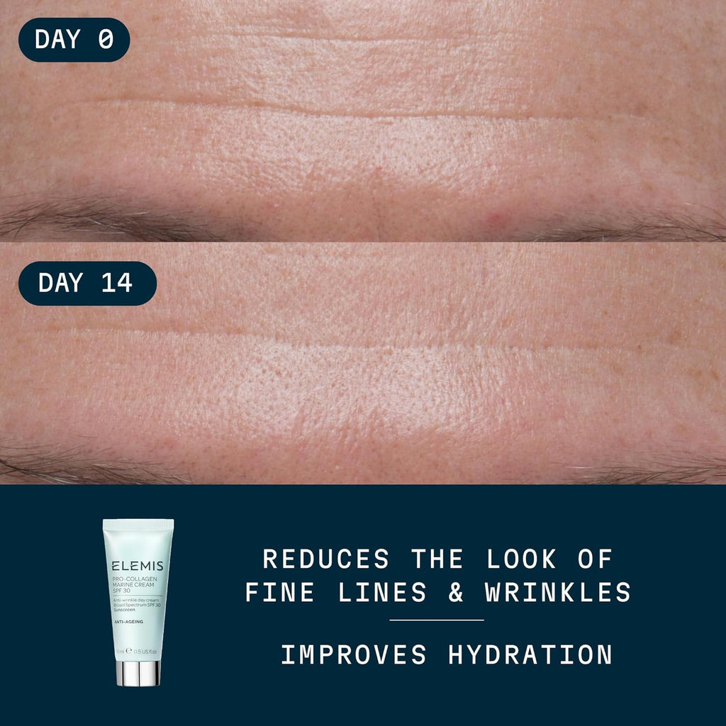 ELEMIS Pro-Collagen Marine Cream SPF 30, Lightweight Anti-Wrinkle Daily Facial Moisturizer