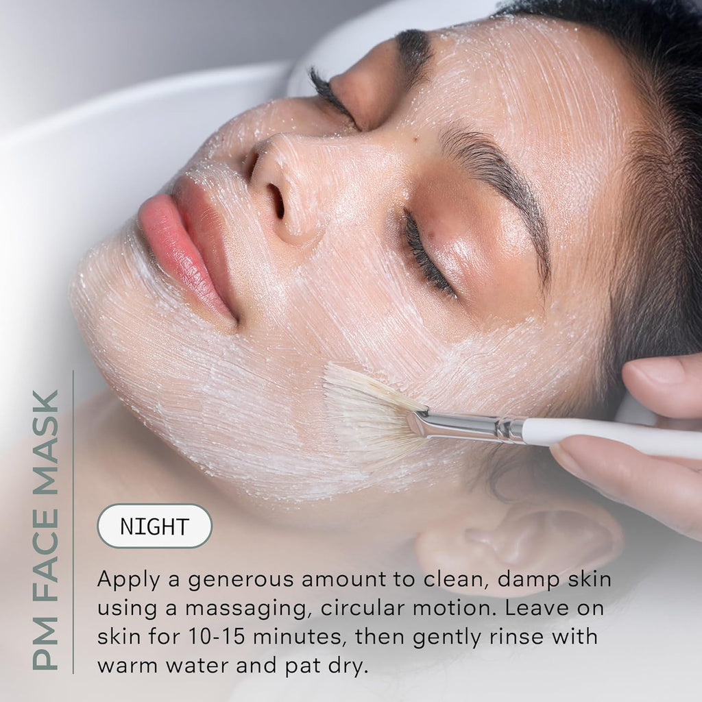 COSMEDI Glo Bambo Brightenin Facia Mas P Exfoliatin Facia Scru fo Tired Dul Uneve Ski Anti-Agin Gentl Nigh Fac Exfoliato wit Bambo Niacinamid Al Ski Types