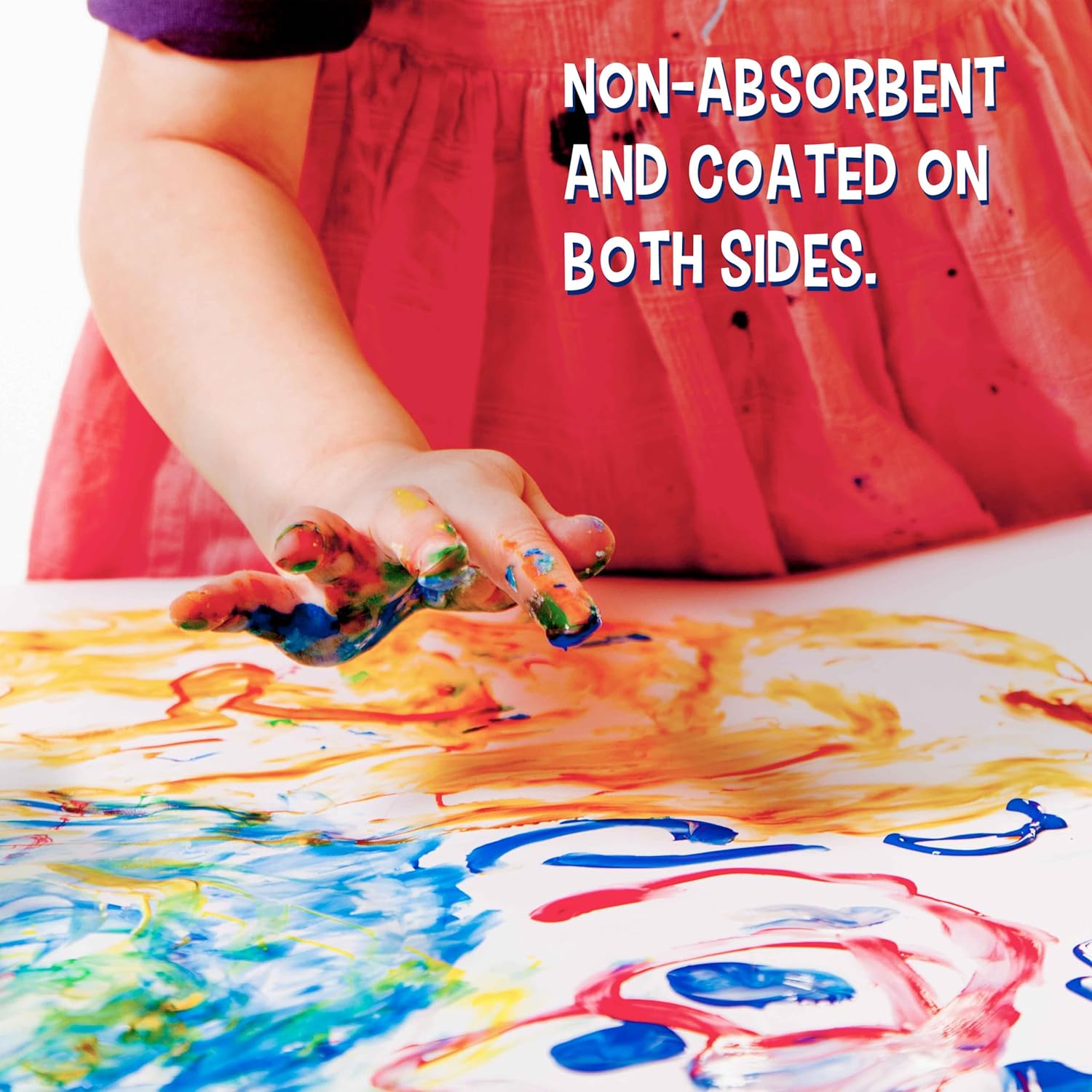 U.S Ar Suppl 11 17inc Larg Finge Paintin Pa ( Pack 2 Sheet Each 60l (100gsm Acid-Fre Coate Sheets Finge Pain Pape fo Painting Drawing Crafts Artwor Kids Toddlers