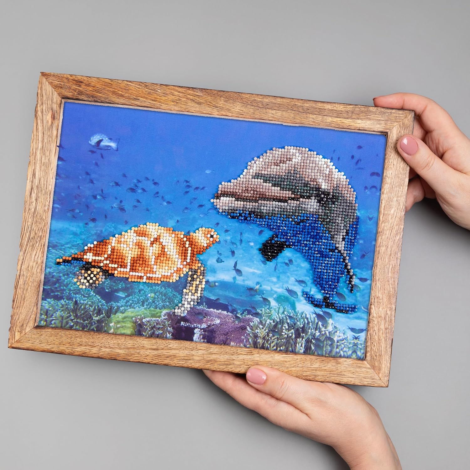 DIAMON DOT a Hom Se Froli Diamon Paintin Kit fo Adult Diamon Ar Kit Relaxin Creativ Craf Ki wit Dot Gem 11.8x7.9