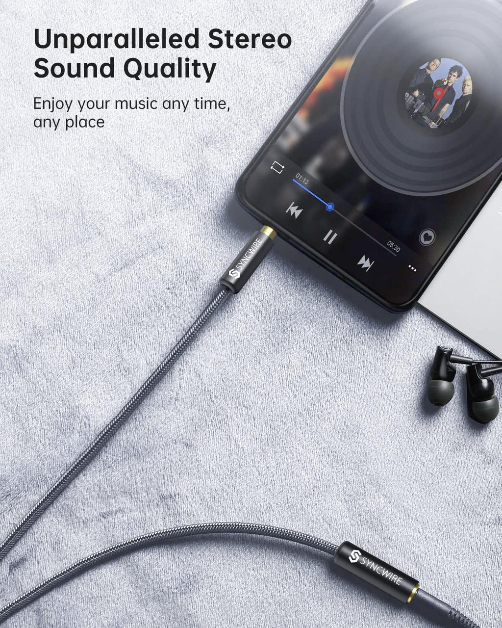 Headphon Extensio Cabl 6F [Hi-F Sound][Gol Plate Jack][TRS Nylon-Braide 3.5m Mal t Femal Audi Extensio Cor Compatibl wit iPhon iPa Smartphon Tablet Medi Players