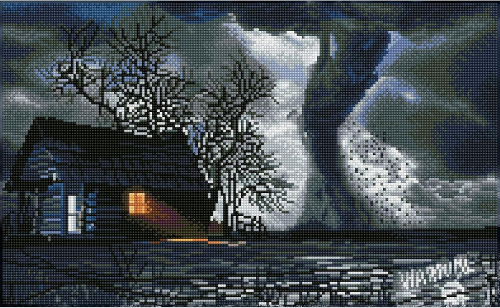 DIAMON DOT Twiste Diamon Paintin Kit fo Adult Diamon Ar Kit Relaxin Creativ Craf Ki wit Dot Gem 12.6x20.5