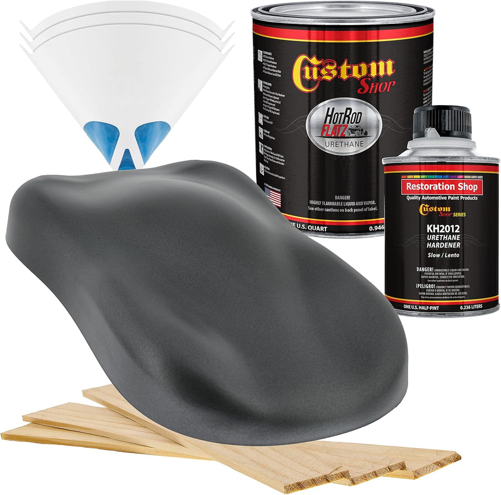 Custo Sho Charcoa Gra Firemis Ho Ro Flat Fla Matt Sati Urethan Aut Pain Complet Quar Pain Ki Professiona Lo Shee Automotive Ca Truc Coating 4: Mi Ratio