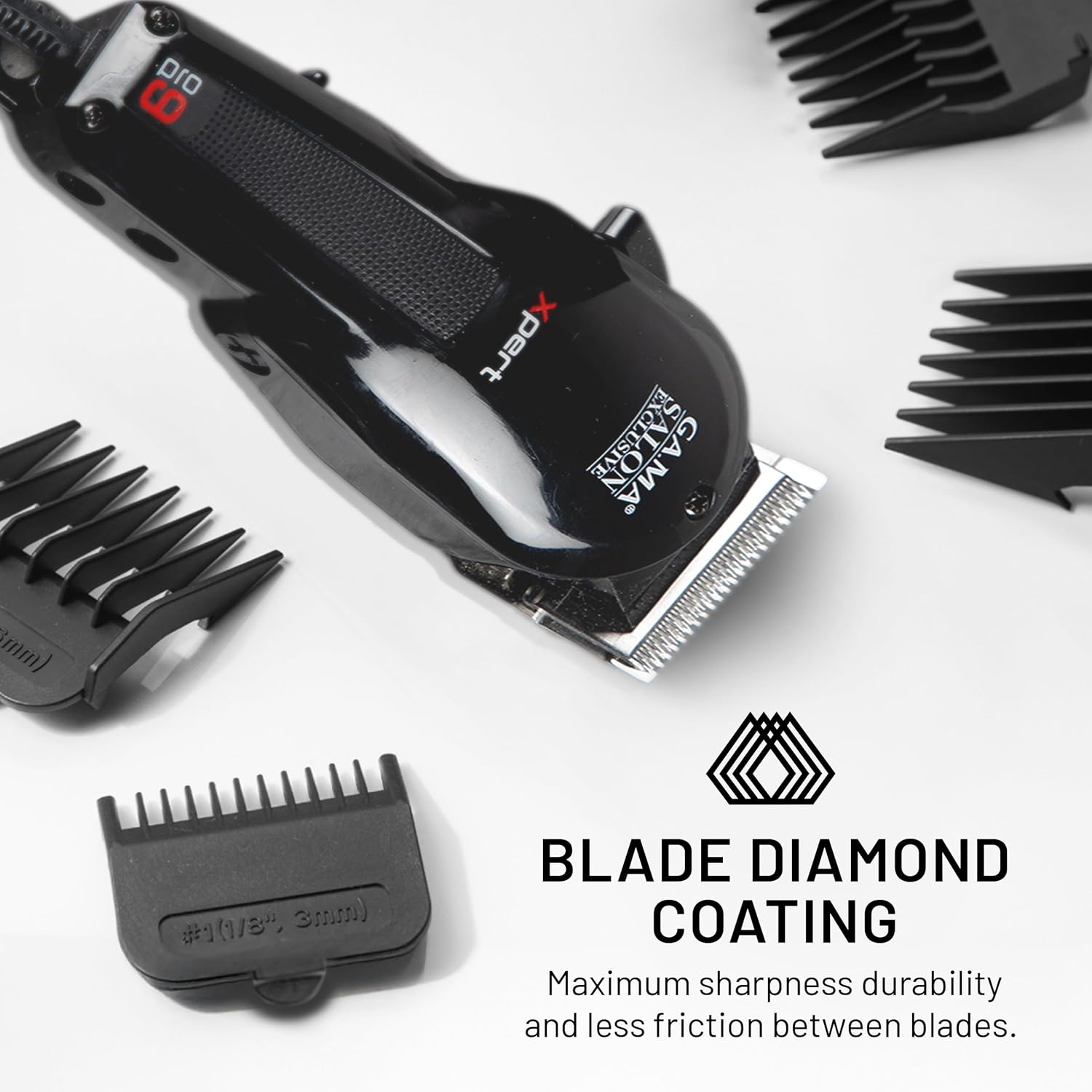 GA.M Magneti Clippe Pr Xpert High-Performanc Motor DL F-Wedg Blade Adjustabl Tape Lever Combs