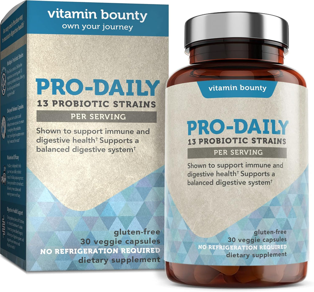 Vitami Bount Pro-Dail Probioti Billio CF 1 Strain wit Lactobacillu Acidophilu Bifidobacteriu fo Digestiv Healt Probiotic fo Me Wome Gu Healt Support