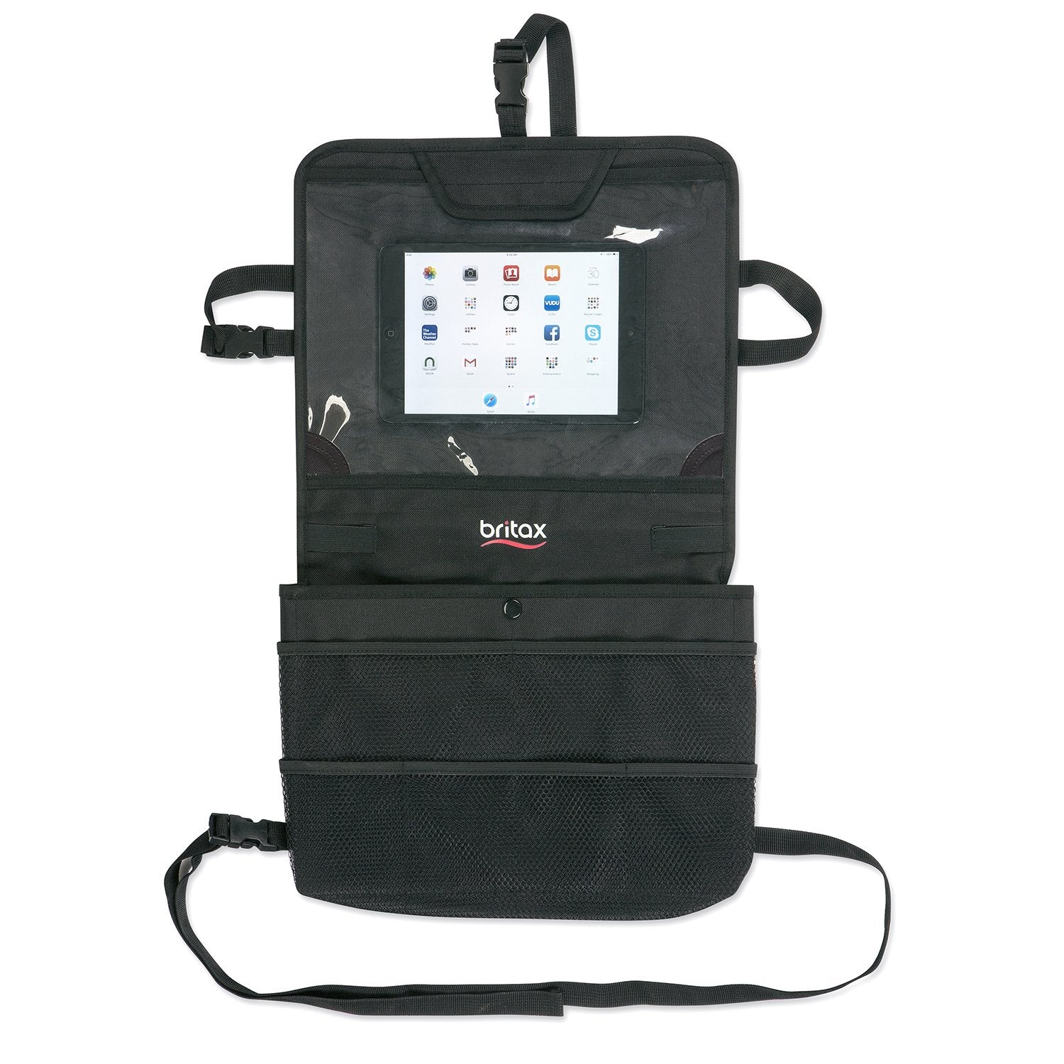 Brita View-N-G Backsea Ca Organize wit Table Holde Cras Teste Waterproo Backin Extr Storag Pockets