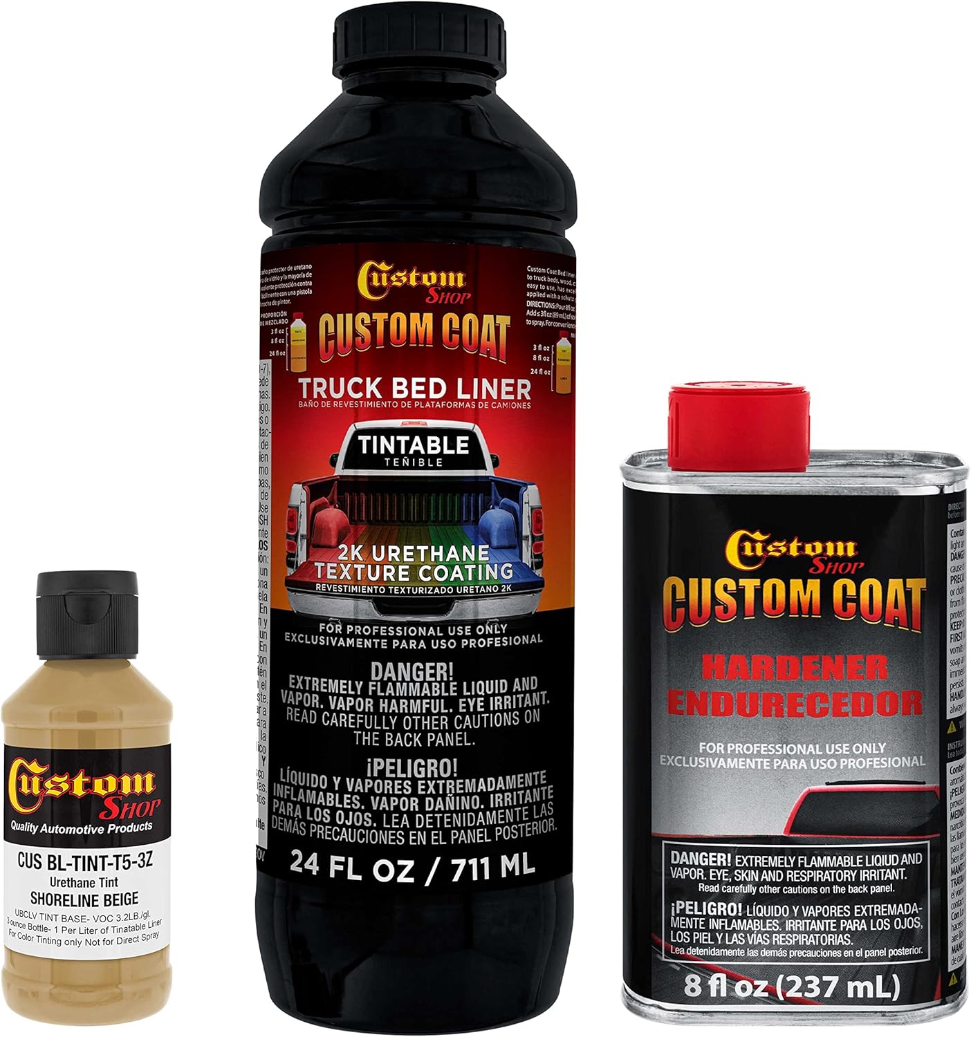 Custo Coa Shorelin Beig Quar Urethan Spray-O Truc Be Line Ki Eas Mixing Jus Shake Shoo Professiona Durabl Texture Protectiv Coating Preven Sto Rus Car Aut Equipment