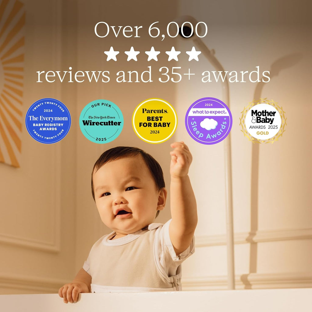 Nanit Essentials Smart Baby Monitor with Floor Stand ¨C 1080p HD Wi-Fi Camera, Sensor-Free Breathing Monitoring, Sleep Tracking, Two-Way Audio, Night Vision, Motion & Cry Notifications, White