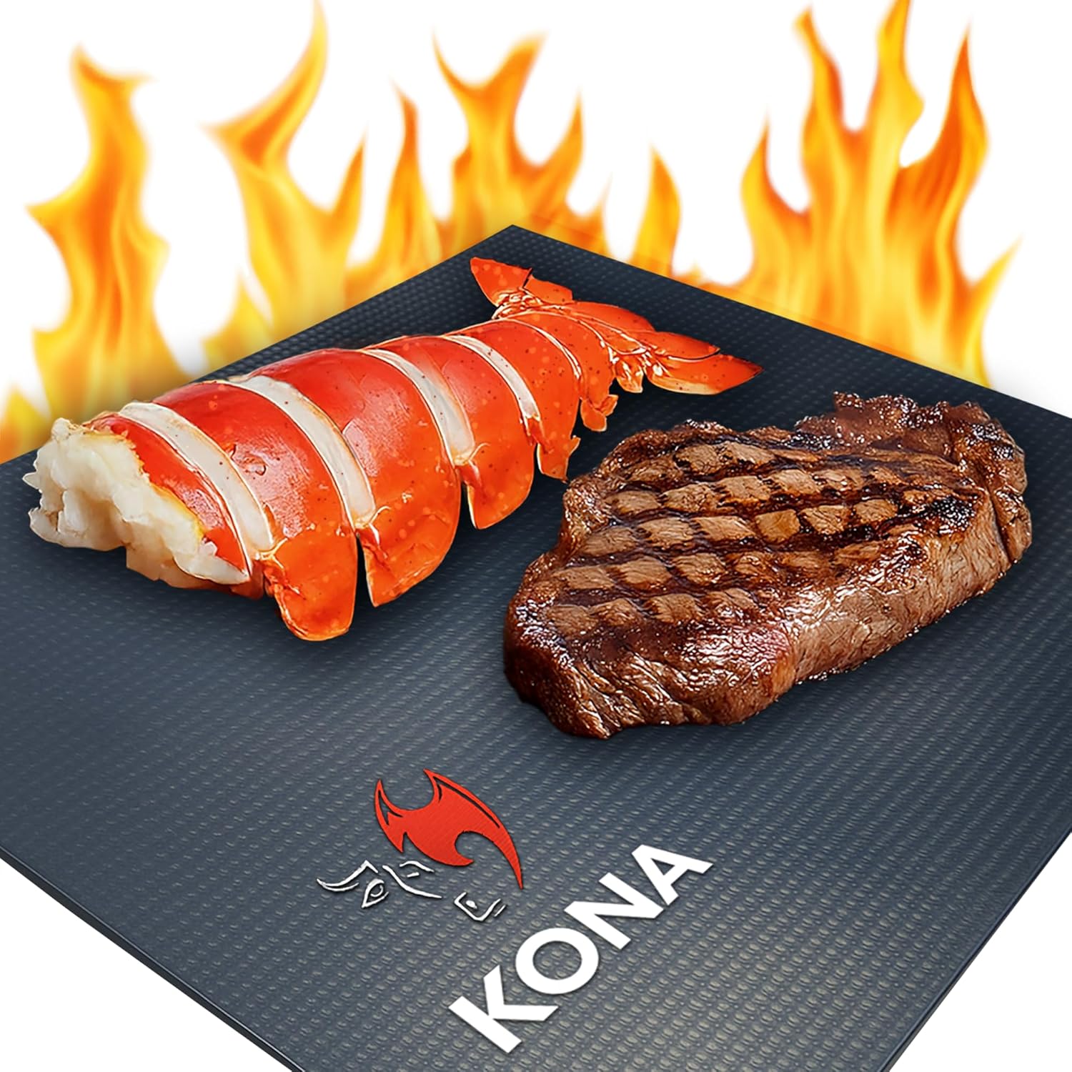 Kon BB Gril Mat Non-Stic fo Eas Cleanup Heav Duty 600¡ãF PFOA-Free Se o 2 7-Yea Warranty