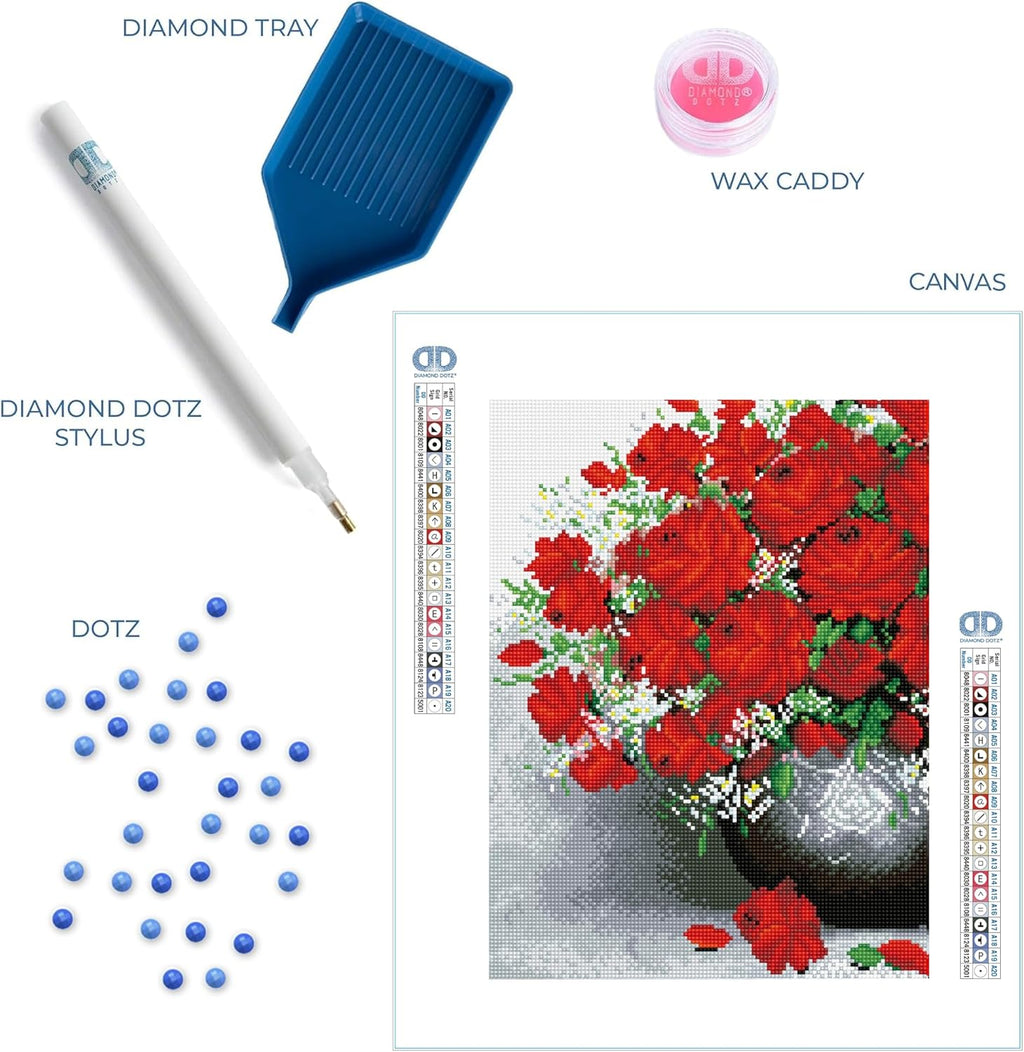 DIAMON DOT Classi Arrangemen Flower Diamon Paintin Kit fo Adult Diamon Ar Kit Relaxin Creativ Craf Ki wit Dot Gem 16.1inchx12.2inch