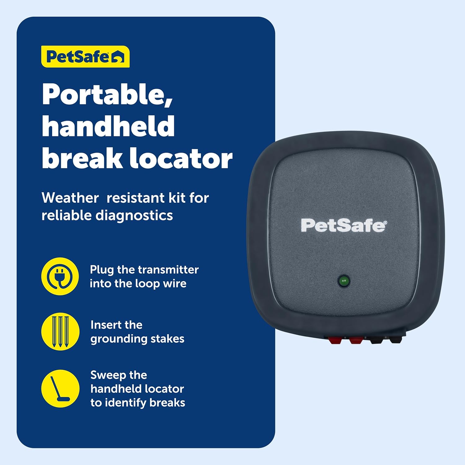 PetSaf Wir Brea Locato Effectiv Accurat Faul Detecto wit Dual-Ton Detectio Wir Signa Teste Fenc Troubleshootin Diagnosti Too In-Groun Fenc Repai Accessory