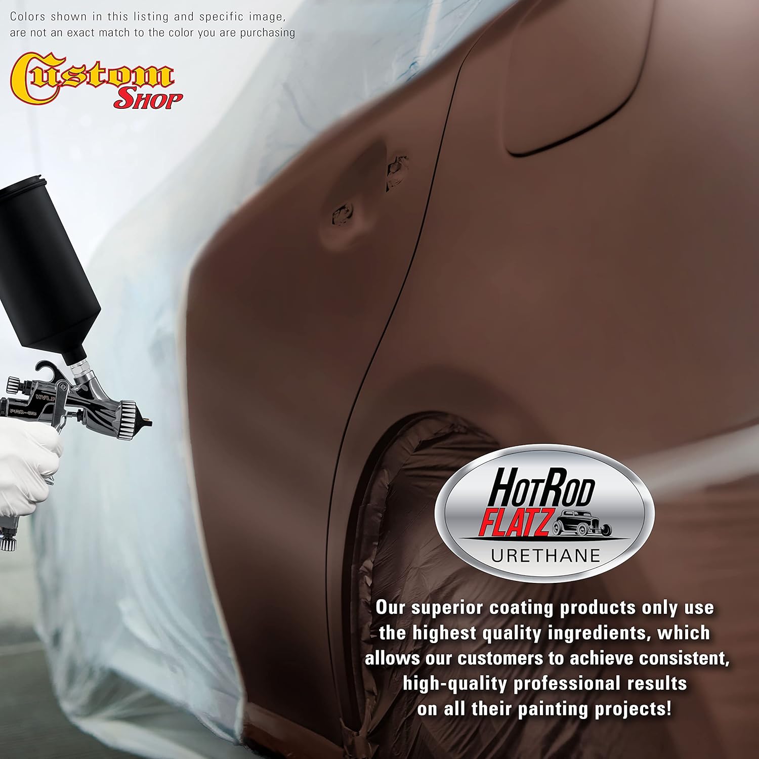 Custo Sho Whol Eart Brow Firemis Ho Ro Flat Fla Matt Sati Urethan Aut Pain Complet Gallo Pain Ki Professiona Lo Shee Automotive Ca Truc Coating 4: Mi Ratio