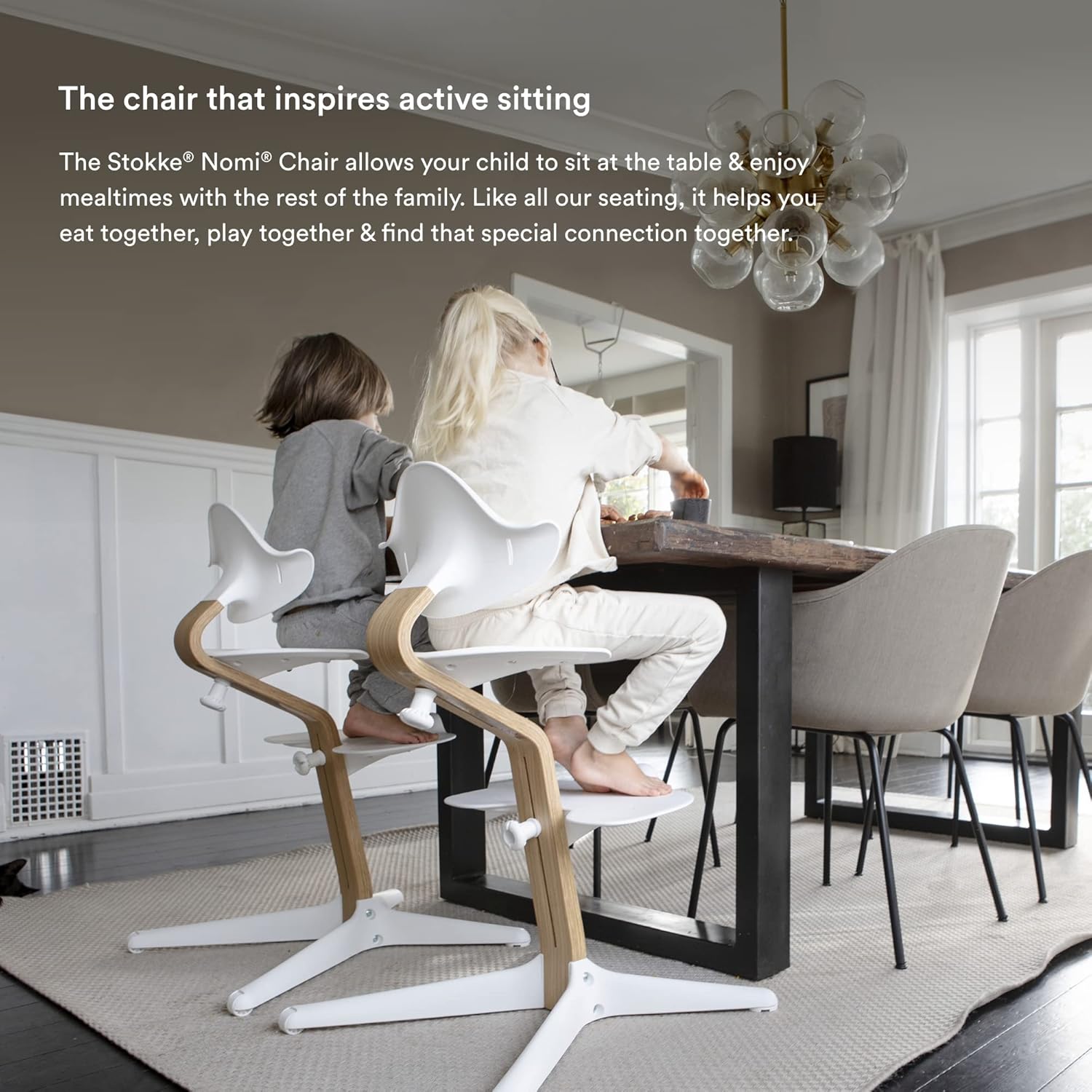 Nom Chai b Stokke Whit Inspire Activ Sittin Tool-Free Seamles Adjustabilit Include Stabl Footres Anti-Til Wheel Hold U t 33 lbs