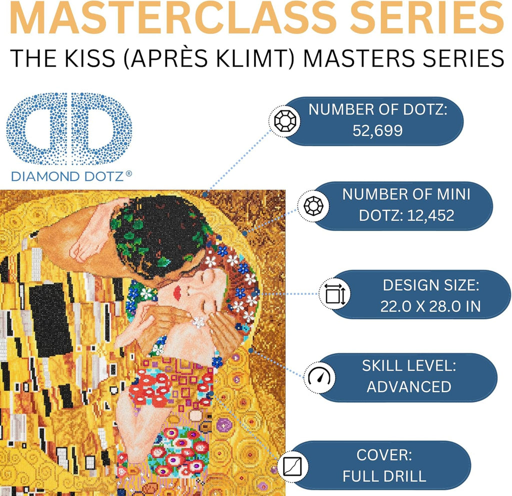 Diamon Dot Th Kis (Apre Klimt Diamon Paintin Kit fo Adult Diamon Ar Kit Relaxin Creativ Craf Ki wit Dot Gem 22x28