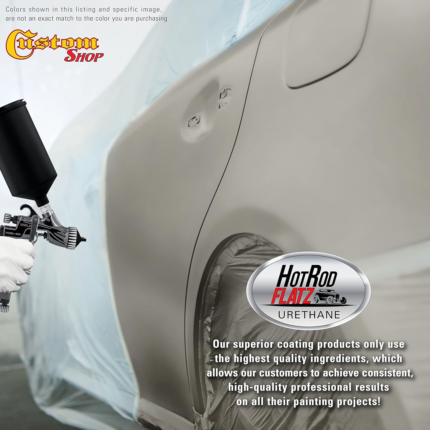 Custo Sho Firemis Pewte Silve Ho Ro Flat Fla Matt Sati Urethan Aut Pain Complet Gallo Pain Ki Professiona Lo Shee Automotive Ca Truc Coating 4: Mi Ratio