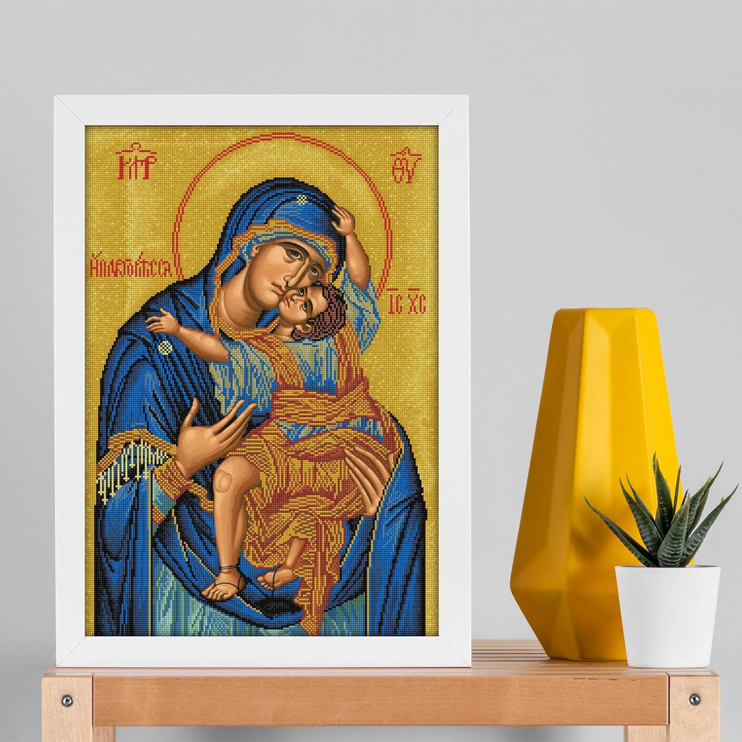 DIAMON DOT Madonn Swee Kissin Diamon Paintin Kit fo Adult Diamon Ar Kit Relaxin Creativ Craf Ki wit Dot Gems
