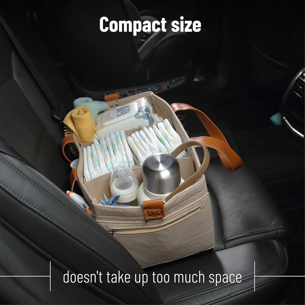 Bab Diape Cadd Organizer Leathe Strap Bab Organizer Ca Diape Caddy